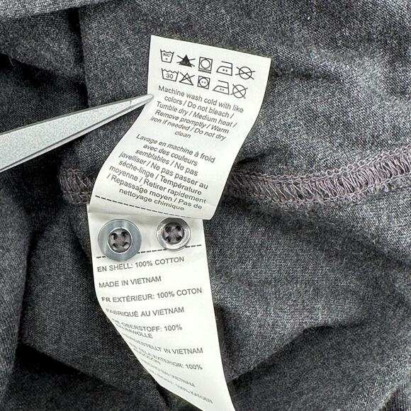 Untuckit Shirt Men Large Heathered Gray Luxe Button Up Long Sleeve Cotton Preppy - Picture 5 of 5